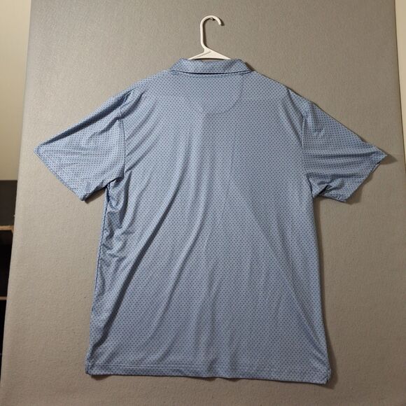 Callaway Opti Dry  Polo Shirt Men’s L Blue Geometric Golf Performance Clubhouse - Picture 6 of 8
